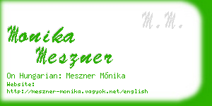 monika meszner business card